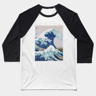 Hokusai -The Great Wave Off Kanagawa Baseball T-Shirt